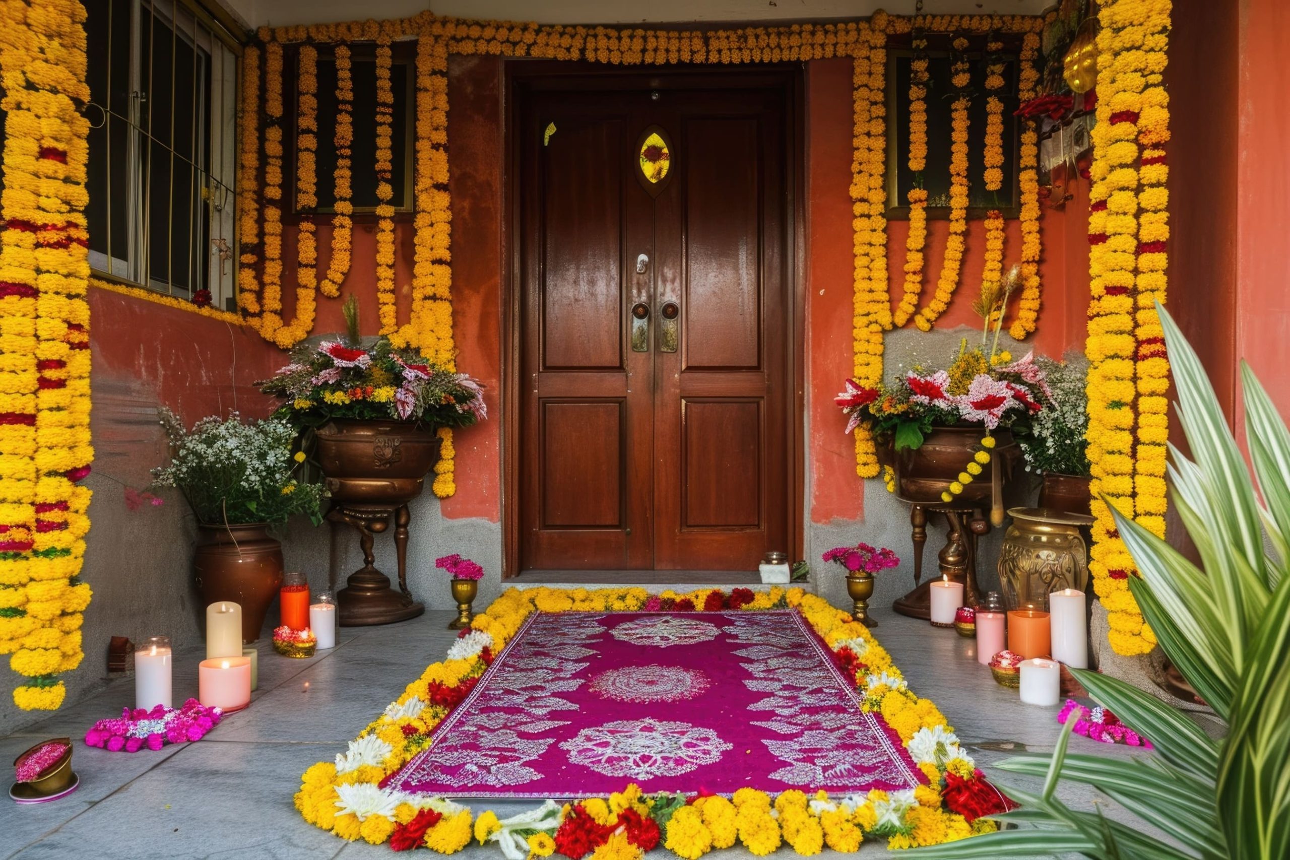 Navaratri puja decoration